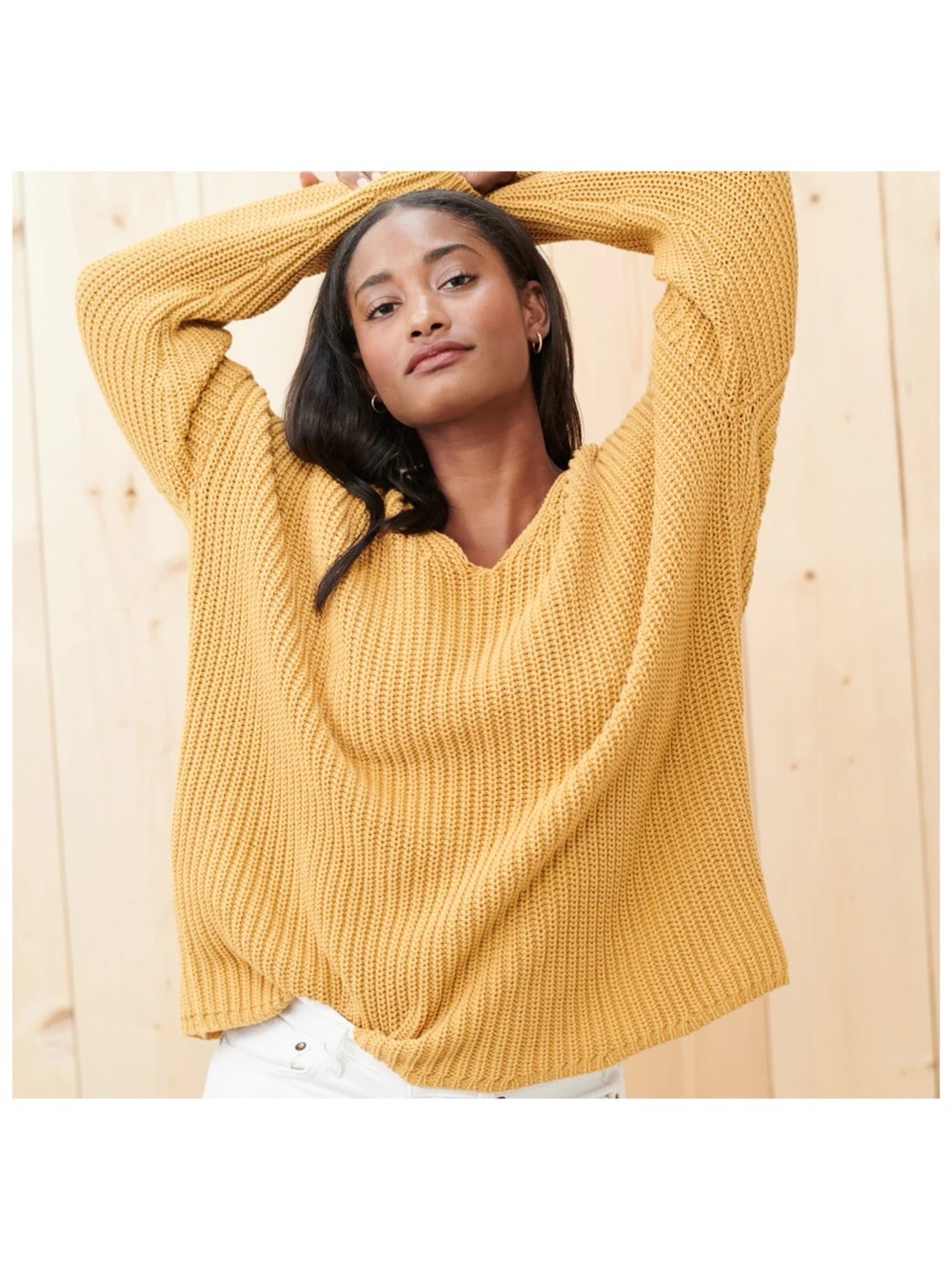 Jenni Kayne Gold Cotton Swater